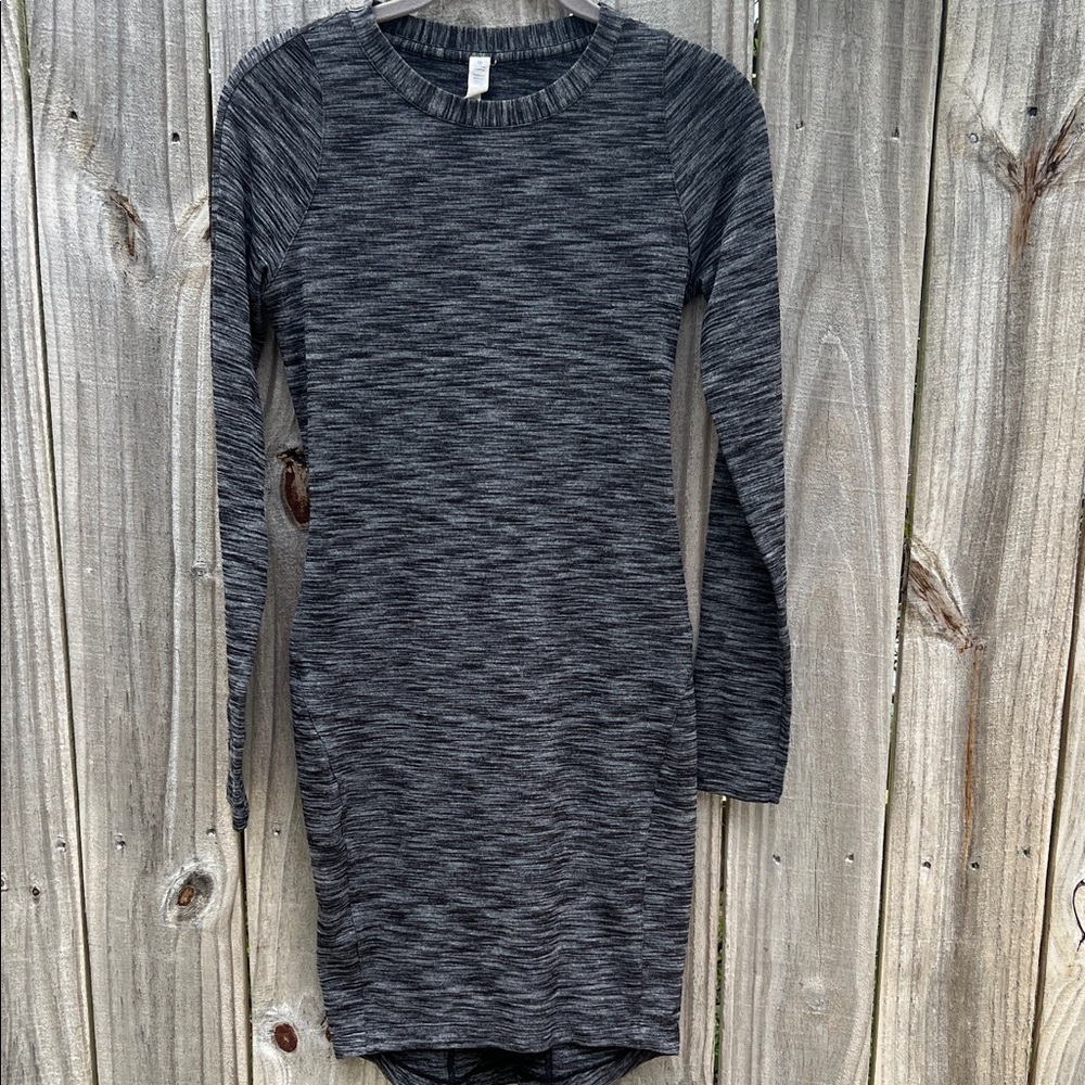 lululemon athletica Charcoal Long Sleeve Dress